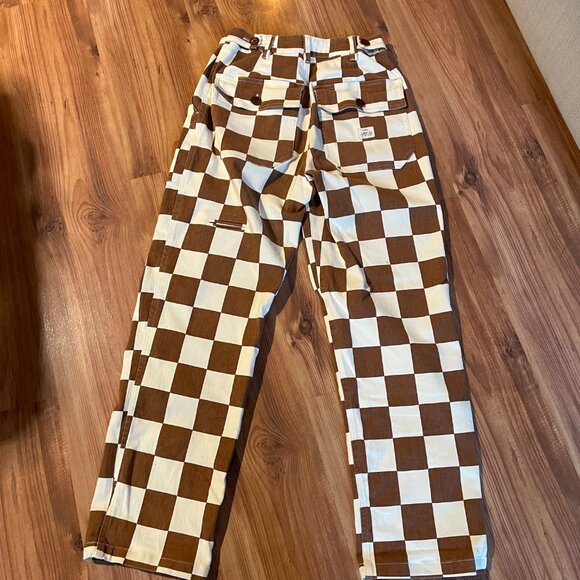 P&Co Service Fatigue Pants - Rust Checkerboard - Size UK8 Regular - Picture 4 of 8